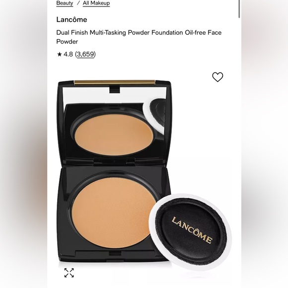 NEW Lancome Dual Finish Multi Tasking Powder & Foundation:360 Honey III (W) - Picture 7 of 8